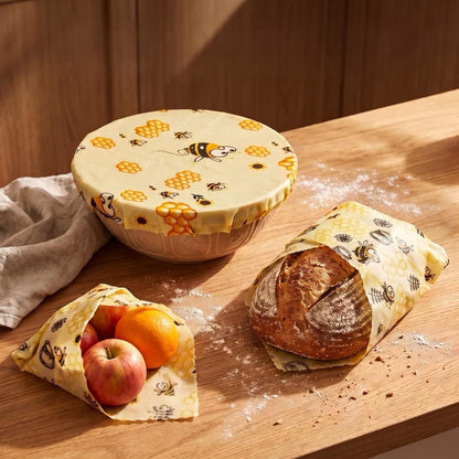 Premium-Sommerset aus Brotbeutel und 3 Bienenwachstüchern