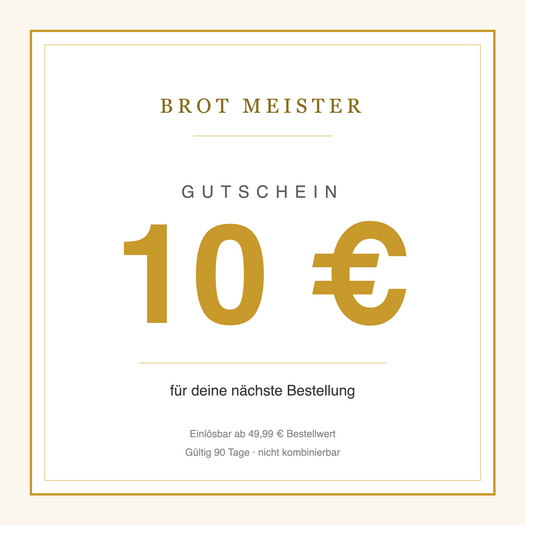 10 € Gutschein für deine nächste Bestellung