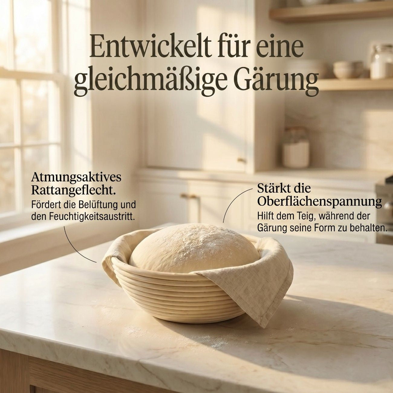 Gärkorb aus Naturrattan