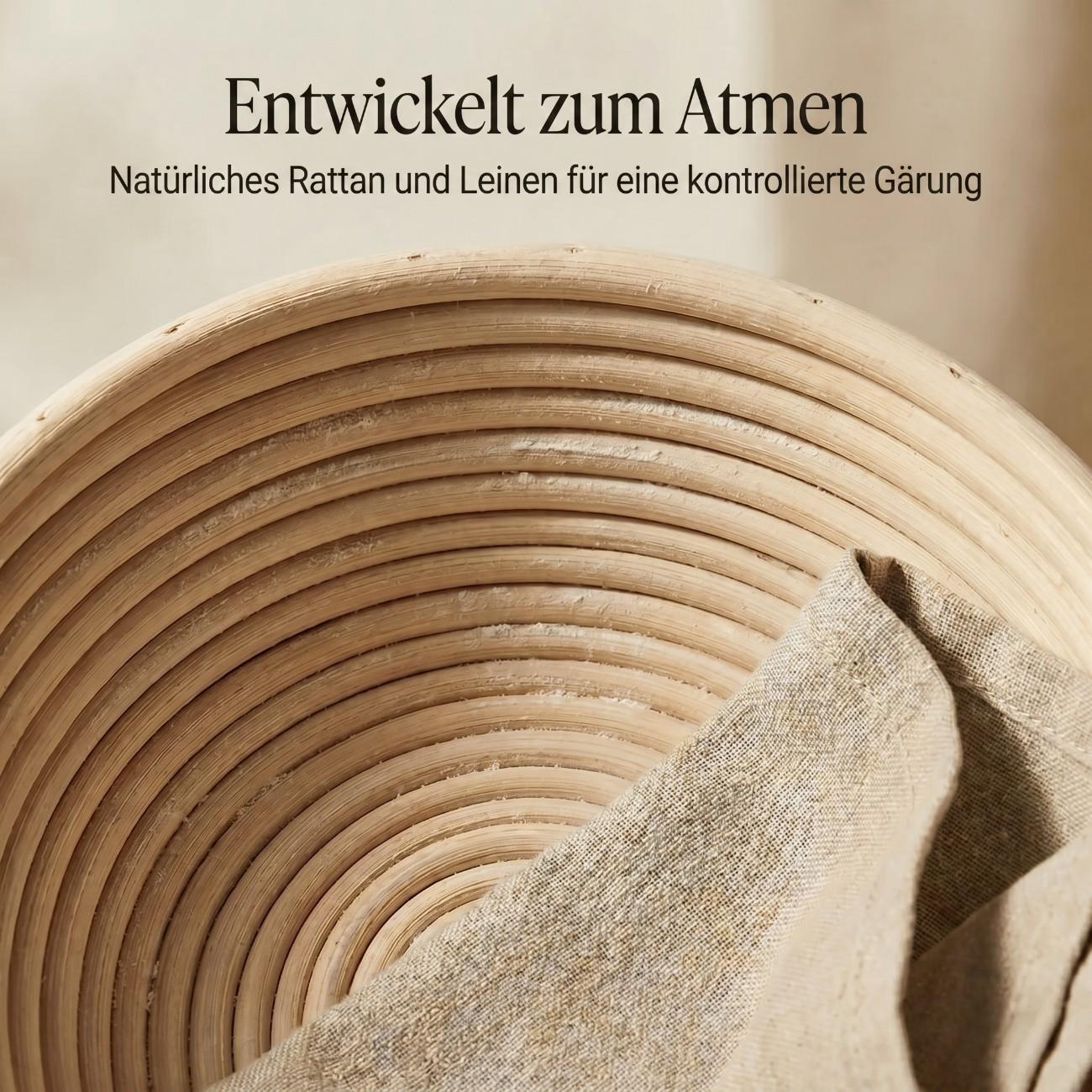 Gärkorb aus Naturrattan