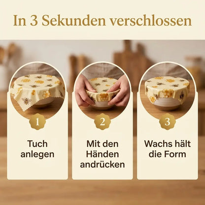 Premium-Sommerset aus Brotbeutel und 3 Bienenwachstüchern