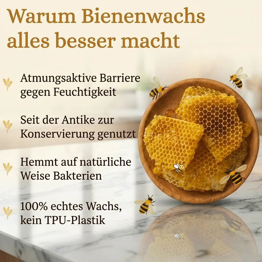 Premium-Sommerset aus Brotbeutel und 3 Bienenwachstüchern